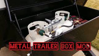Our Latest Mod- Dual Propane Metal Trailer Box for our LITTLE GUY MAX