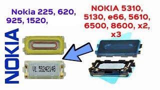 Alternative speaker for NOKIA 225 , 620 , 925 , 1520 / Ставим другой динамик