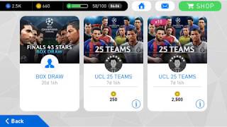 PES 2017 Mobile -Champions league box draw x 10