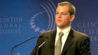 Matt Damon Pushes for Clean Water in Africa