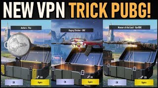 NEW VPN TRICK GET GUN SKINS|BAGPACK SKINS|PARACHUTES SKINS|LEGENDRY OUTFIT (CRATE OPENING)