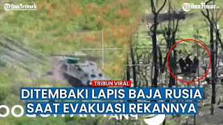 Aksi Brutal Tank rusia Tembaki Posisi Pasukan Ukraina di Kupyansk