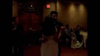 Happy mother and son dance