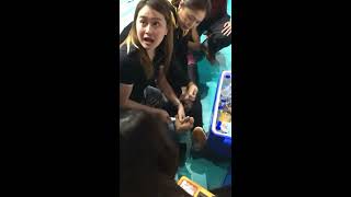 Volleyball player Nicole Tiamzon sprains her ankle