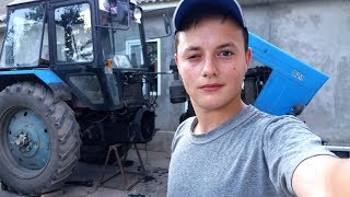 01.08.18✔МТЗ 82.1 РЕМОНТ РАСКАТКА ТРАКТОРА MTZ_ПРИСПОСОБЛЕНИЯ для РАССТЫКОВКИ ТРАКТОРА