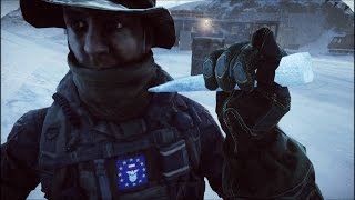 Battlefield 4 - Icicle as a knife on Operation Whiteout
