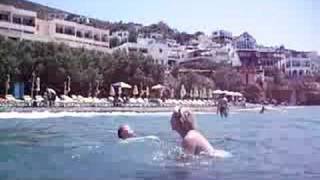 massouri kalymnos - nice beach and steep rocks