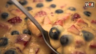 Viva Strawberry Blueberry and Cinnamon mini pancakes