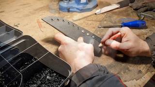 Охотничий нож №70 из K390 bohler, как сделать ножны из Кайдекса/How to make a kydex knife sheath