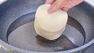【小穎美食】餃子皮扔進滾燙的油鍋裡，瞬間變美食，我家一周吃5次，營養又解饞