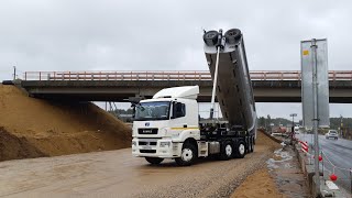 Камаз 65206,Дожди 2-е сутки,Две Аварии Ужасные