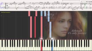 Reality - Richard Sanderson (Ноты и Видеоурок для фортепиано) (piano cover)
