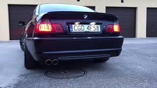 BMW E46 328i Exhaust Sound (Scorpion Muffler) FAST REV
