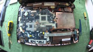 Как разобрать ноутбук Acer Aspire E1-571G, и заменить термопасту