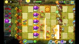 Plants vs. Zombies 2 - Lost City: Day 24 Walkthrough