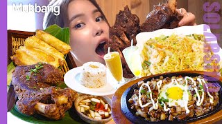 솔라잇츠ㅣ필리핀음식 바나나토론,판싯칸톤,크리스피빠따,시즐링시식,갈릭라이스,깔라만시,망고주스 먹방