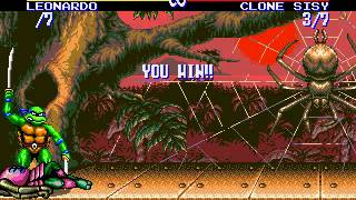 Teenage Mutant Ninja Turtles - Tournament Fighters SEGA (SMD) (8 Difficulty) - Real-Time Playthrough