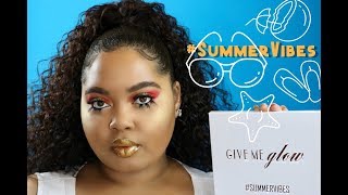 Give Me Glow #SummerVibes Palette + Halo Highighter Review + Swatches + Tutorial