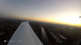 Diamond DA40 IFR Grenchen to Augsburg and Donauwörth Wing View
