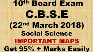 10th Class Important Maps(P-3) ! Social Science Board Exam ! Individual Study Point