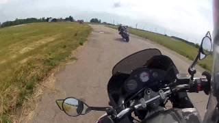 Yamaha TDM-850-2 и Suzuki GSXR-600 на треке / on the racetrack