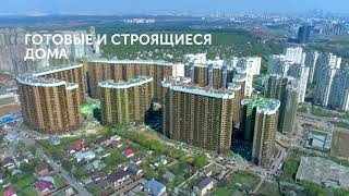 UP-квартал "Сколковский" с высоты птичьего полета (Май 2019)
