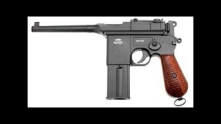 Стрельба из пистолета M712 (Маузер) от фирмы Gletcher