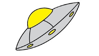 How to Draw an UFO Easy step by step / Как нарисовать НЛО