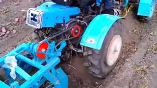 Мини трактор из мотоблока с картофелекопалкой ККМ-1