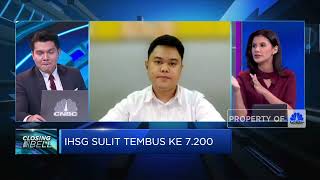 Terpengaruh Sentimen Kenaikan Suku Bunga, IHSG Sulit Tembus 7.200