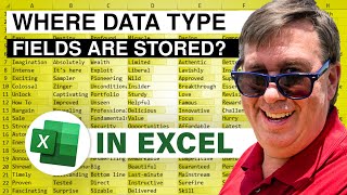 Where Are Excel Data Type Fields Stored? Episode 2336