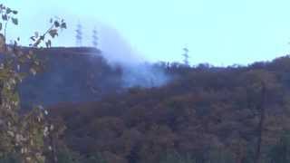 ПОЖАР! Горит лес в Лазаревском, Сочи. 23 ноября 2015