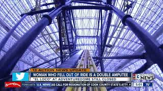 Rider who fell from Vegas coaster was 'double amputee'