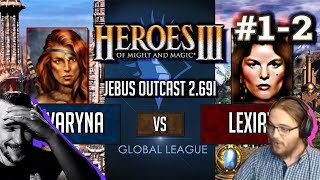 Герои 3 - twaryna vs Lexiav - Jebus Outcast Global League - Bo2 Игра #1-2 HotA
