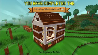 Block Craft 3D : Building Simulator Games For Free Gameplay #286(iOS&Android)| 3 Story Cabin Mansion