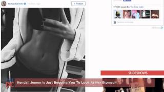 Kendall Jenner Is Just Begging You to Look at Her Stomach