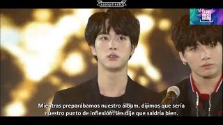 [Sub español] 180125 BTS - Discurso "Daesang" @ Seoul Music Awards