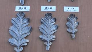Кованые изделия Сумы. Дубовые листья 50.150 и 50.151 и 50.152
