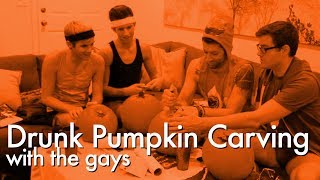Drunk Pumpkin Carving