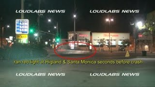 Michael Hastings "CAUGHT ON CAMERA" Running Red-Light Seconds Before Crash