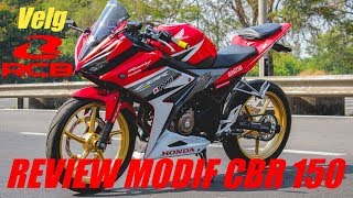 REVIEW MODIF CBR 150 PAKAI VELG RCB || AUTO GANTENG? || AbhiVlog
