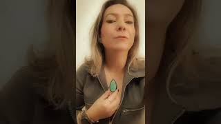 Colar e ear cuff turmalina fusion