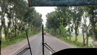 Purbasha 1j ac running through the beautiful Dhaka - Aricha highway....