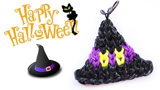 ФРЕСКА ШЛЯПА ВЕДЬМЫ из резинок на станке | Halloween Rainbow Loom Bands