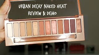 Urban Decay Naked heat eyeshadow palette ♡ Review + Swatches| Shuanabeauty | Tan Brown skin tones