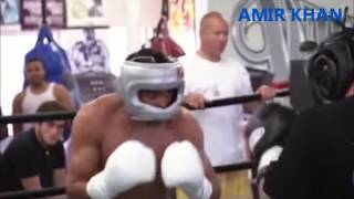 Boxing Super Star Amir Khan in a brutal spar Wild Card Gym