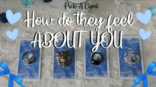 PICK A CARD!? How does HE FEEL about YOU!??