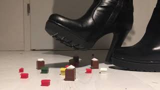 Giantess terrorizes little city
