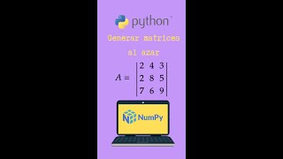 ???? ¿Cómo hacer una matriz al azar? | Python | Numpy | #shorts