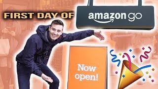 AMAZON GO STORE REVIEW!! (NO CASHIERS)